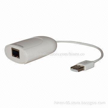 USB2.0 to Gigabit Ethernet Adapter, Supports 10/100/1000Mbps Ethernet MAC with Full-Duplex Support